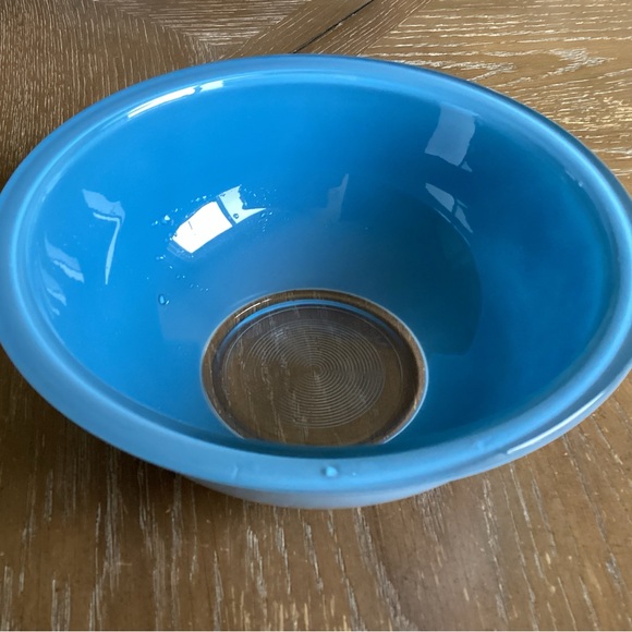 Vintage Pyrex Blue Clear Bottom Neating Mixing Bowl #325 - Picture 3 of 5
